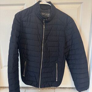 Celio Mens Small (S) Puffer Jacket Navy Blue Slimfit Celio Mens Small (S) Puffer